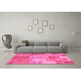 thumbnail image 3 of Ahgly Company Indoor Rectangle Patchwork Pink Transitional Area Rugs, 5' x 8', 3 of 4