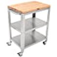 thumbnail image 3 of John Boos Cucina Culinarte Kitchen Cart w/ Shelves & Removable Maple Wood Cutting Board, 3 of 4