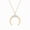 Yellow Gold Vermeil Plated Silver, variant on Crescent Moon Pendant Necklace 1/20 Carat Natural Diamonds in 925 Sterling Silver Celestial Jewelry Whimsical Jewelry Gift for Women Dainty Pendants for Women