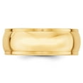 thumbnail image 3 of 14k Yellow Gold 8mm Half Round with Edge Wedding Band Size 12.5 HRE080, 3 of 5