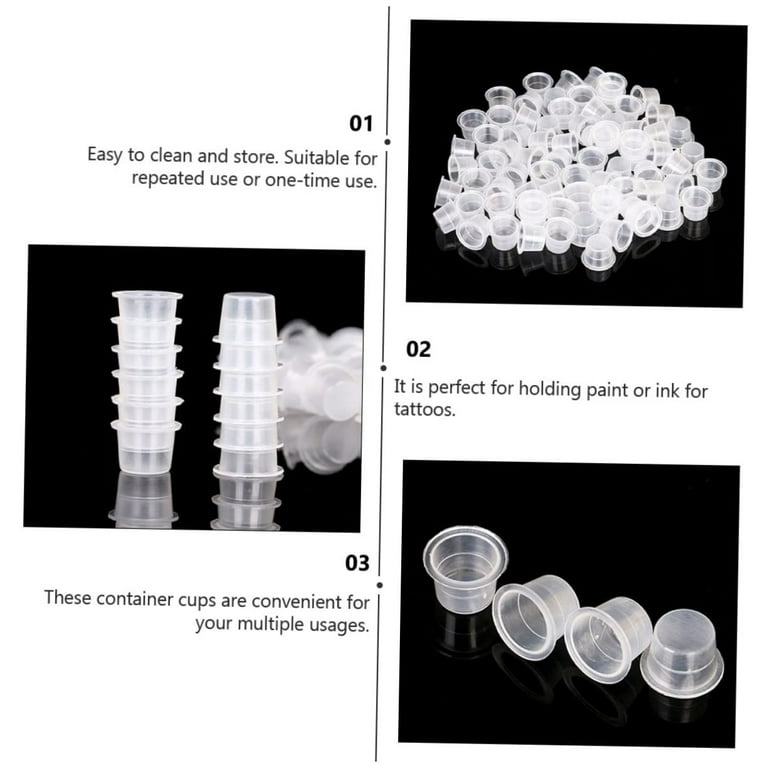 2000 Pcs Tattoo Pigment Cup Tattoo Pigment Caps Disposable Pigment