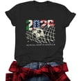 thumbnail image 3 of Womens Soccer Season Shirt Short Sleeve Funny Soccer Tshirt Game Day Graphics Tee Tops, 3 of 6