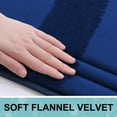 thumbnail image 3 of Smiry Memory Foam Toilet Rugs U-Shaped 20"x 24", Ultra Soft Absorbent Bathroom Rug, Non-Slip Machine Washable Contour Bath Rug, Navy Blue, 3 of 8