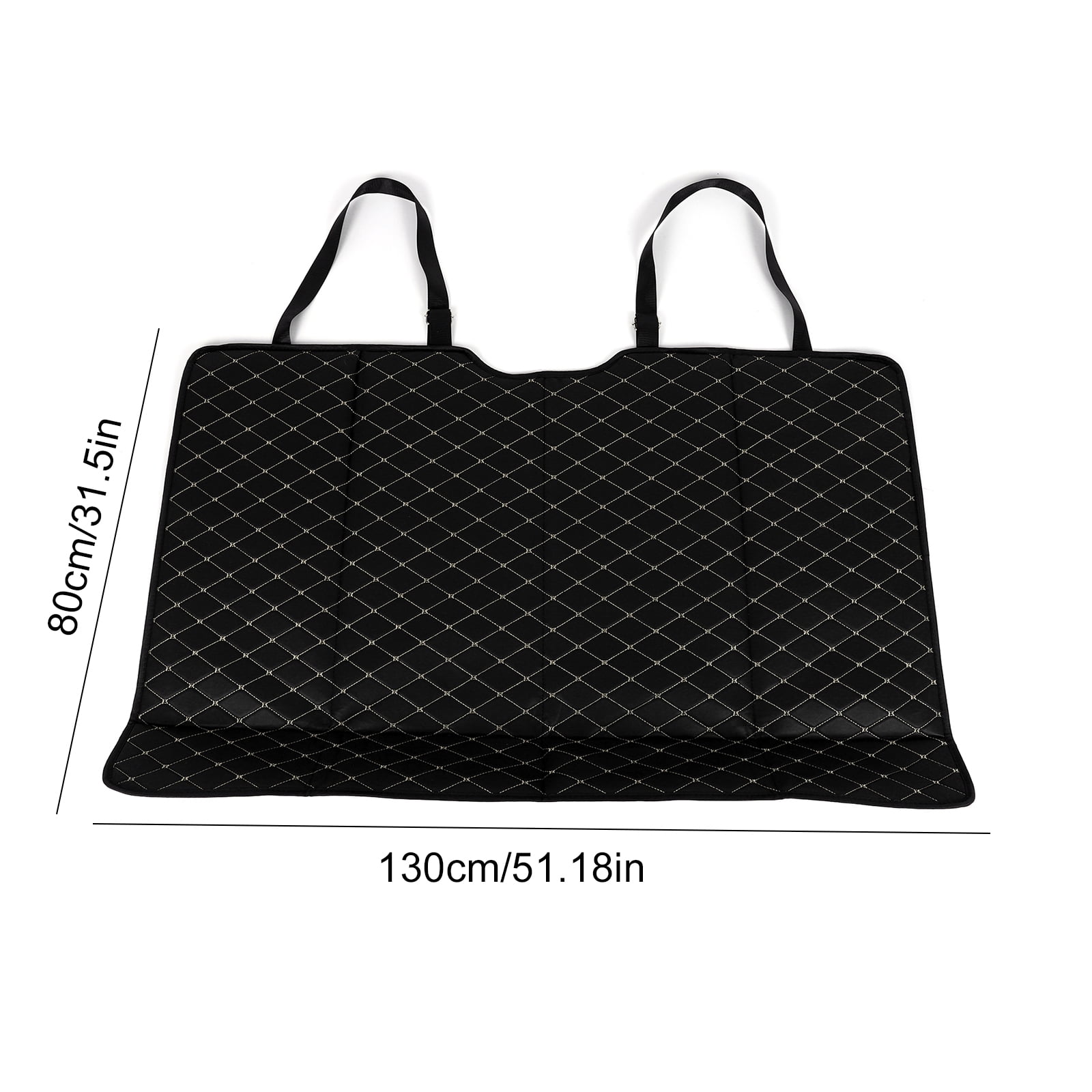 Qiyester Car Bed Backseat with Elastic Straps Non-Inflatable Foldable Portable Rear Mattress Travel Camping Sleep Gear