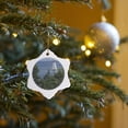thumbnail image 7 of 3drose, Nova Scotia, Cape Breton, Baddeck Lighthouse-cn07 Cmi0391 - Cindy Miller Hopkins, 3 inch Snowflake Porcelain Ornament, 7 of 7