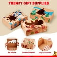 thumbnail image 2 of Joyfy 24 Pcs Christmas Bakery Treat Cookie Boxes for Doughnut, 8.75" x 5.35" x 2.75" Brown Kraft Cookie Boxes for Holiday Pastries, Cupcakes, Brownies, Gift Giving, 2 of 8