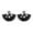 Half-Round Black, variant on Boho Handmade Small BeadsTeardrop Half Round Macrame Tassel Statement Earrings