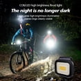 thumbnail image 2 of Luz COB Luz magnética para acampar, recargable, luz COB de 500 lúmenes, luces para correr manos libres para corredores, linternas pequeñas, potente, colgante, para trabajar, caminar, senderismo, 2 of 8