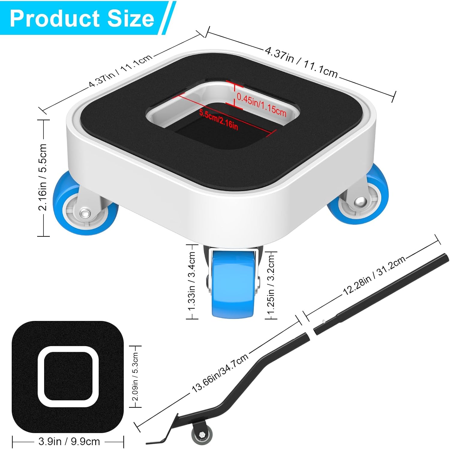 New Upgrade Furniture Sliders, Furniture Movers with Wheels, Furniture Lift Mover Tool Set with 360 °   Rotatable Wheels, Furniture Dolly for Moving Heavy Duty Sofa, Bed, Load Capacity Up to 750lb