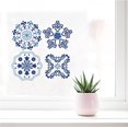 thumbnail image 6 of 1set 4PCS Flower of Life Static Window Decals Sticker Glass Clings Sliding Door Non Adhesive Vinyl Film Home Decals for Windows Prevent Stop Birds Dogs Pets Strikes, 6 of 8