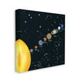 thumbnail image 2 of Educational Chart of Planets in Solar System Typography Gallery-Wrapped Canvas Print Wall Art, 17x17, 2 of 5