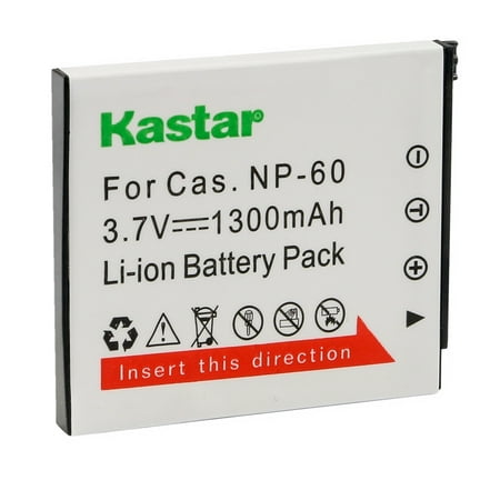 Image of Kastar 1-Pack Battery CNP-60 Replacement for Casio Exilim EX-FS10 Exilim EX-FS10BE Exilim EX-FS10GY Exilim EX-FS10RD Exilim EX-S10 Exilim EX-S12 Exilim EX-Z29 Exilim EX-Z29BE Camera