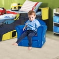 thumbnail image 2 of Costway Kids Sofa Toddler Upholstered Armrest Chair withSolid Wooden Frame Blue, 2 of 10