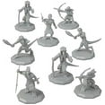 thumbnail image 2 of 8 Unpainted Fantasy Kobold Mini Figures- All Unique Designs- 1" Hex-Sized Compatible with DND Dungeons and Dragons & Pathfinder and All RPG Tabletop Games, 2 of 5