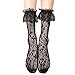 thumbnail image 3 of Lovful Women's Lace Anklet Sock with Ruffle, 2 Pairs Set,Black, 3 of 4