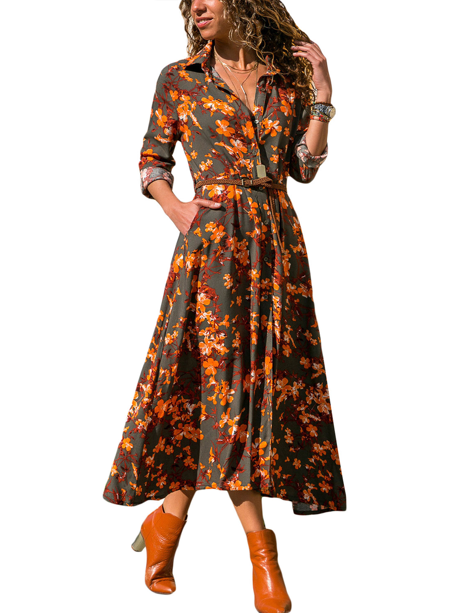 autumn tea dress