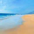 thumbnail image 2 of Merino, Carmen 15x15 Gold Ornate Wood Framed with Double Matting Museum Art Print Titled - Fuerteventura Beach, 2 of 4