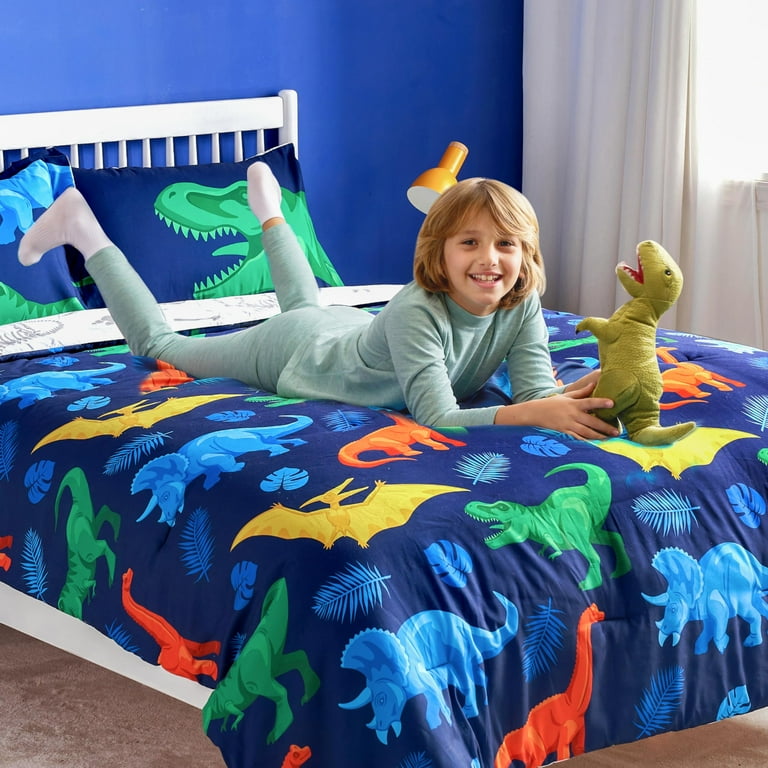 Joyfy Kids Twin Dinosaur Comforter Set, 5-Piece photo 4