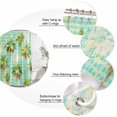 thumbnail image 3 of Palm Tree Bathroom Shower Curtains with 12 Hooks Polyester Waterproof Shower Curtain for Stalls and Bathtubs Country Summer Botanical Coconut Plants Decorative Bathroom Privacy Curtain 54x78 Inches, 3 of 9