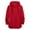 Red, variant on Men's Hooded Sweatshirt Drawstring Printed Asymmetrical Hem Drawstring Hoodie Gray XXL