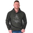 thumbnail image 5 of Nautical Whale Wheel Spiritual Animal Hoodie Sweatshirt Women Men Brisco Brands S, 5 of 6