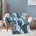 thumbnail image 4 of XMXT Flannel Throw Blanket, Cactus Hand Painted Blue Throw Blankets for Bed Couch Living Room, 50 x 70 inches, 4 of 9