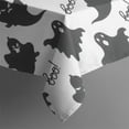 thumbnail image 5 of Halloween Black Ghosts with Boo Square Tablecloth,Waterproof Square Table Cover,Wipeable Spillproof Washable Table Cover for Home Kitchen Party Decor 52"x52"(132x132cm), 5 of 6