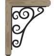 thumbnail image 3 of 4"W x 16"D x 19"H Tristan Craftsman Ironcrest Rough Sawn Bracket, Douglas Fir (1 1/2"W x 12"D x 15"H Iron Bracket), 3 of 5