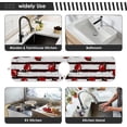 thumbnail image 6 of Coolnut 2 Pack Faucet Mat Splash Guard for Kitchen Sink,Red Ladybugs Striped 30x5 Inch Super Absorbent Microfiber Sink Protector Mat, Kitchen Sink Mat Machine Washable Kitchen Sink Accessories, 6 of 7
