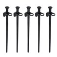 thumbnail image 2 of 5 piezas de estacas de acero resistentes para toldos de camping, carpas, toldos, refugios. 30 centimetros, 2 of 9