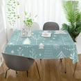 thumbnail image 6 of Dreamtimes Christmas Tree Tablecloth 60"x108", Waterproof Washable Polyester Square Table Cover, Durable Tablecloth for Kitchen Dining Table Party Decor, 6 of 7