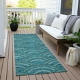 thumbnail image 6 of Addison Rugs Chantille Indoor/Outdoor Transitional Geometric, Abstract Teal Washable Runner Rug, 2'3" x 7'6", 6 of 6