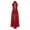 Burgundy, variant on Haitryli Women's Long Lyrical Dance Costume Split Cross Back Modern Contemporary Dance Dress Ballroom Black M