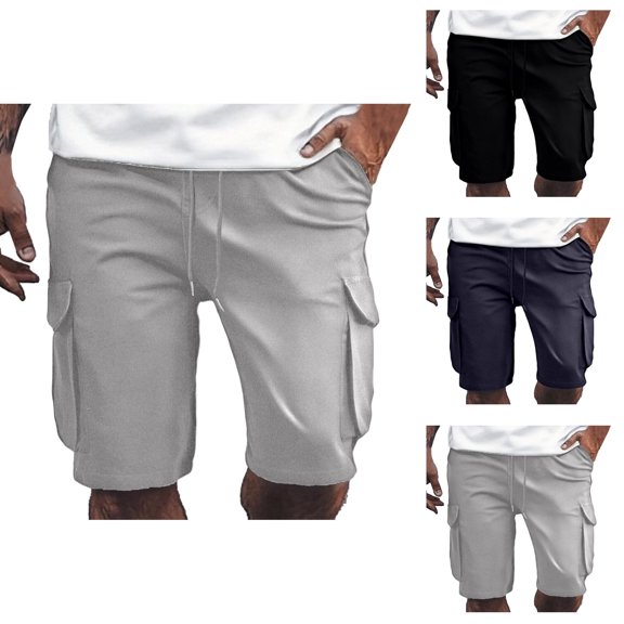 Men Classic Straight Leg Shorts – Minimalist Solid Athletic Shorts, Casual Sport Shorts For Street Wear Travel Everyday Styling