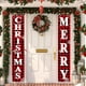 thumbnail image 5 of Adornos navideños, adornos navideños, regalos navideños, cortina de puerta con pareado navideño, decoración de fiesta personalizada, cubierta de puerta, fondo de bandera navideña, tela de fibra de pol, 5 of 6