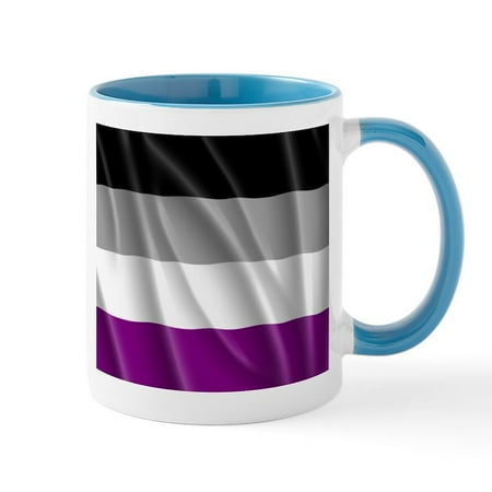 

CafePress - ASEXUAL PRIDE FLAG Mug - 11 oz Ceramic Mug - Novelty Coffee Tea Cup