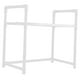 thumbnail image 1 of Estante organizador de mostrador para microondas, soporte de almacenamiento de cocina, organizador de escritorio. 1 nivel negro, 1 of 9