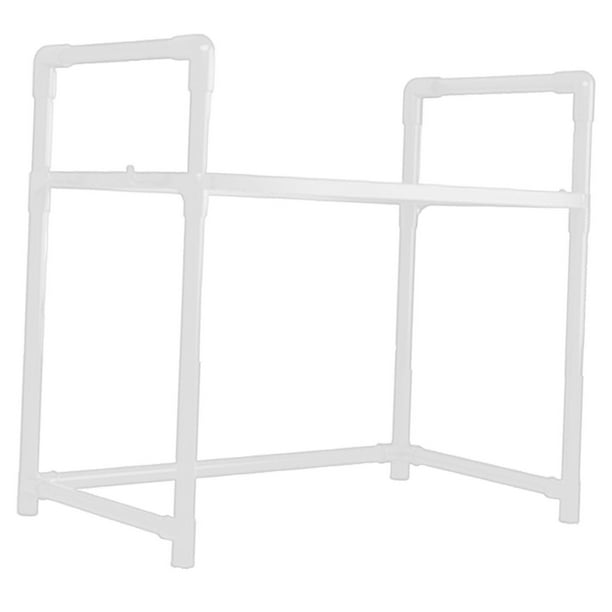 Soporte para microondas resistente, estante para microondas sobre encimera, estante de almacenamiento para microondas 1 nivel negro