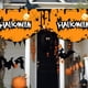 thumbnail image 5 of Banderas de Halloween | Banner de patio de poliéster | Tapices de pared exteriores interiores | Decoración de jardín en porche de valla | Lavable Reutilizable | Pack de 2 | 17,72x35,43 pulgadas, 5 of 7
