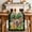 Green Tan, variant on St Patricks Day Table Runner - 90 Inch Long Modern Watercolor Dogs Green Shamrock Cotton and Linen Blended Dress Scarves Farmhouse Table Runner for Kitchen Dining, Coffee Table, 13" x 90"