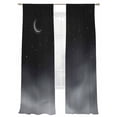 thumbnail image 2 of Night Stars Moon Sheer Curtains 96 Inches Long 2 Panels Set, Window Sheer Curtains for Living Room/Bedroom, Modern Abstract Art Cloud Fog Light Filtering Rod Pocket Curtain 52''x96''x2, 2 of 8