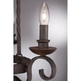 thumbnail image 3 of NBE5005RK Quoizel Lighting Noble Chandelier 5 Light Steel     -Traditional Installation, 3 of 6