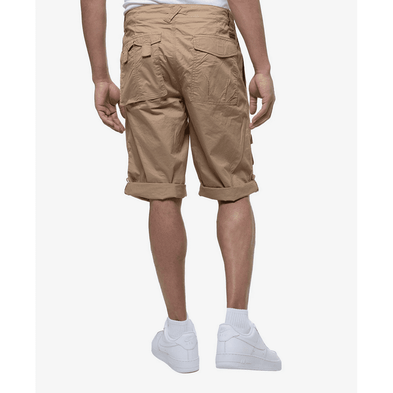 Sean John Mens Pleated Velcro Back Pockets Cargo Shorts Walmart
