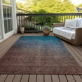 thumbnail image 6 of Addison Rugs Chantille Indoor/Outdoor Solid Ombre Teal Washable Rectangle Rug, 5' x 7'6", 6 of 6
