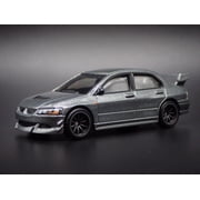 Open Box 2005-2007 MITSUBISHI LANCER EVOLUTION IX GRAY 164 SCALE DIECAST MODEL CAR