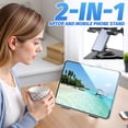 thumbnail image 4 of ASKITO Cooling Laptop Stand, 2-in-1 Phone/Laptop Stand for 10"-17'' Notebook, 360° Rotatable Height Adjustable & Foldable Protable, Black, 4 of 8