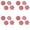 Red, variant on 4-16pcs Large Red White Peppermint Lollipop Christmas Picks for Tree 7.87 Inch Candy Ornaments Xmas Tree Topper Home Office Holiday Party Vase Decor