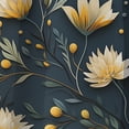thumbnail image 4 of Designart "Zen With Tranquil Yellow And Blue Florals" Botanical Blackout Curtain Single Panel, 4 of 4