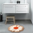 thumbnail image 6 of Flower Shaped Round Rug for Bedroom Living Room, Fluffy Circular Rug Washable Nursery Rug for Room Nonslip Indoor Floor Mat for Entryway, Daisy, 15.7x15.7 Inch, 6 of 8
