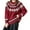 Red #808, variant on Bovemsi Sweaters for Women Cozy Women's Knitted Isle Print Retro Sweater Casual Loose Crewneck Long Sleeve Cropped Pullover Tops Fall Sweaters
